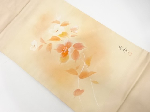 JAPANESE KIMONO / NAGOYA OBI / FLOWER / ARTIST WORK 